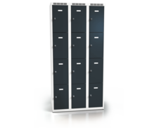 Cloakroom locker with twelve lockable boxes ALSIN 1800 x 900 x 500