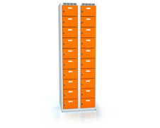 Cloakroom locker with twenty lockable boxes ALSIN 1800 x 600 x 500