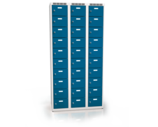 Cloakroom locker with thirty lockable boxes ALSIN 1800 x 900 x 500