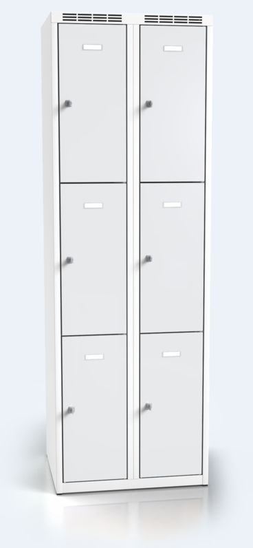 Cloakroom locker with six lockable boxes ALDOP 1800 x 600 x 500