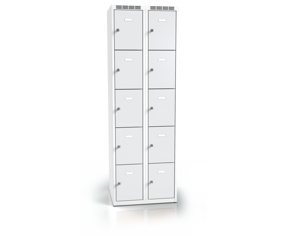 Cloakroom locker with ten lockable boxes ALDOP 1800 x 600 x 500