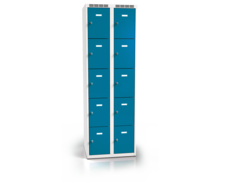 Cloakroom locker with ten lockable boxes ALDOP 1800 x 600 x 500