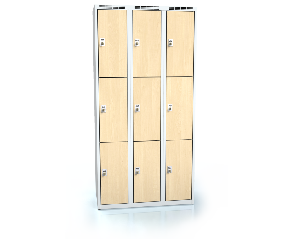 Cloakroom locker with nine lockable boxes ALDERA 1800 x 900 x 500