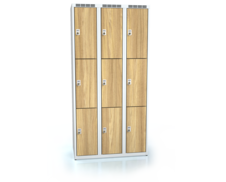 Cloakroom locker with nine lockable boxes ALDERA 1800 x 900 x 500