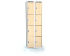 Cloakroom locker with eight lockable boxes ALDERA 1800 x 600 x 500