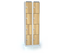 Cloakroom locker with eight lockable boxes ALDERA 1800 x 600 x 500