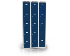 Cloakroom locker with fifteen lockable boxes ALDOP 1800 x 900 x 500