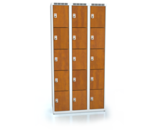 Cloakroom locker with fifteen lockable boxes ALDERA 1800 x 900 x 500