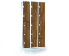 Cloakroom locker with fifteen lockable boxes ALDERA 1800 x 900 x 500