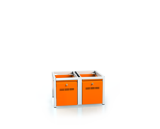 Additional cabinets for lockers - with drawers for footwear 375 x 700 x 500