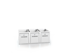 Additional cabinets for lockers - with drawers for footwear 375 x 1050 x 500