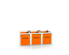 Additional cabinets for lockers - with drawers for footwear 375 x 1050 x 500