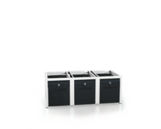 Additional cabinets for lockers - with drawers for footwear 375 x 1050 x 500