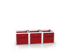 Additional cabinets for lockers - with drawers for footwear 375 x 1200 x 500