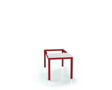 Benches with beech sticks - with a reclining grate 375 x 800 x 800