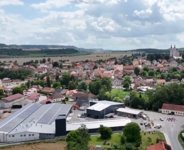 Summer in Luže From Above 