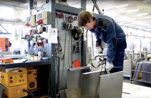 Welder, spot welding clamp
