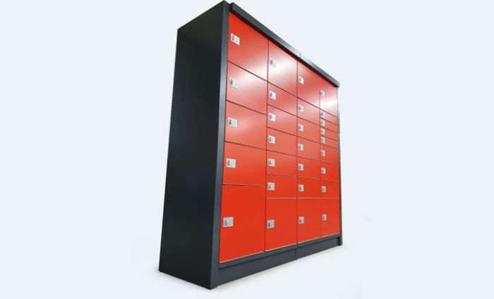 Electronically Lockable Package Delivery Locker